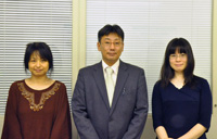 （左から）東京武蔵野病院の<br />福澤さおり氏、加藤丈典氏、髙橋景子氏