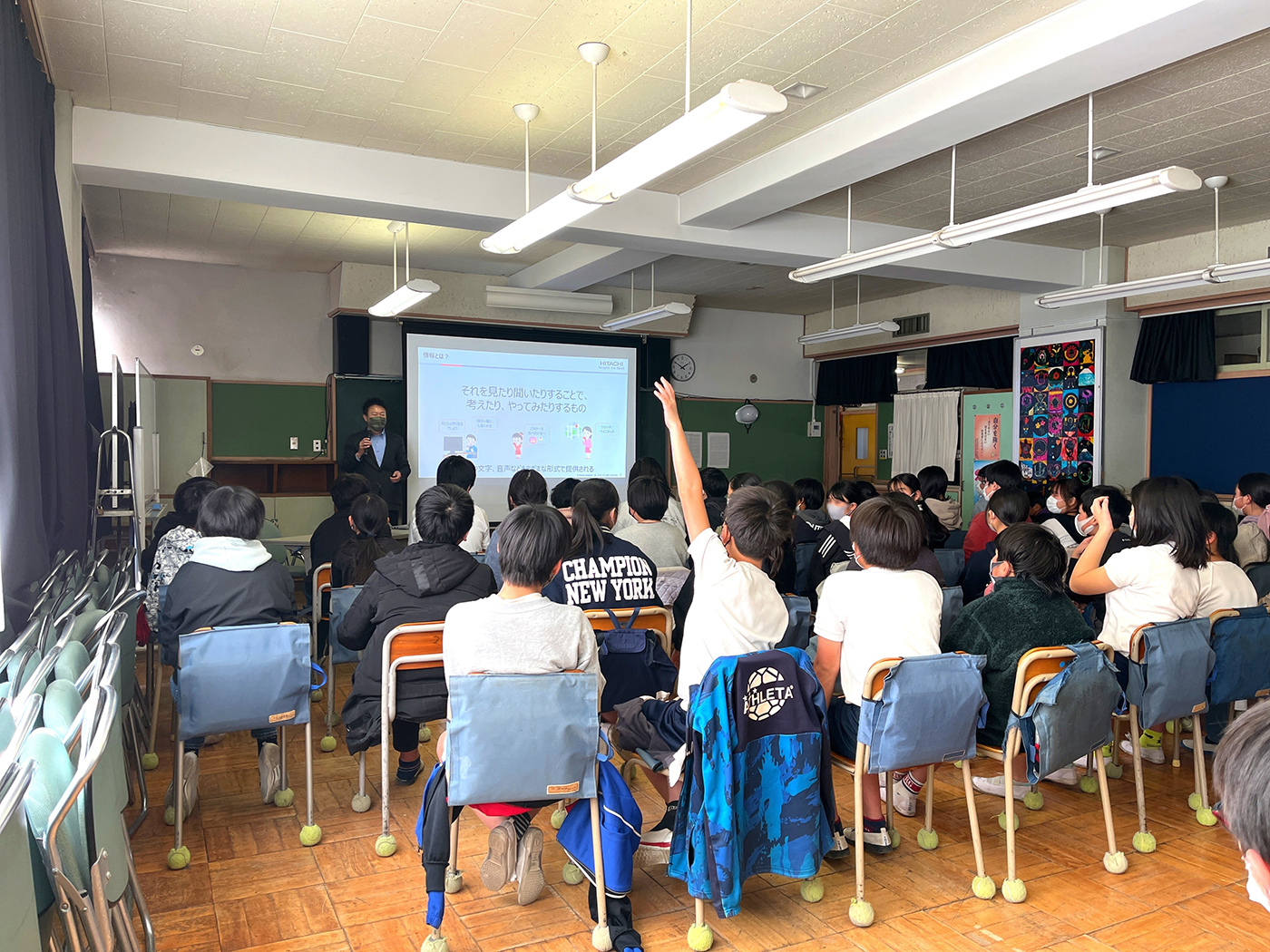 東大和市立第九小学校の授業の様子