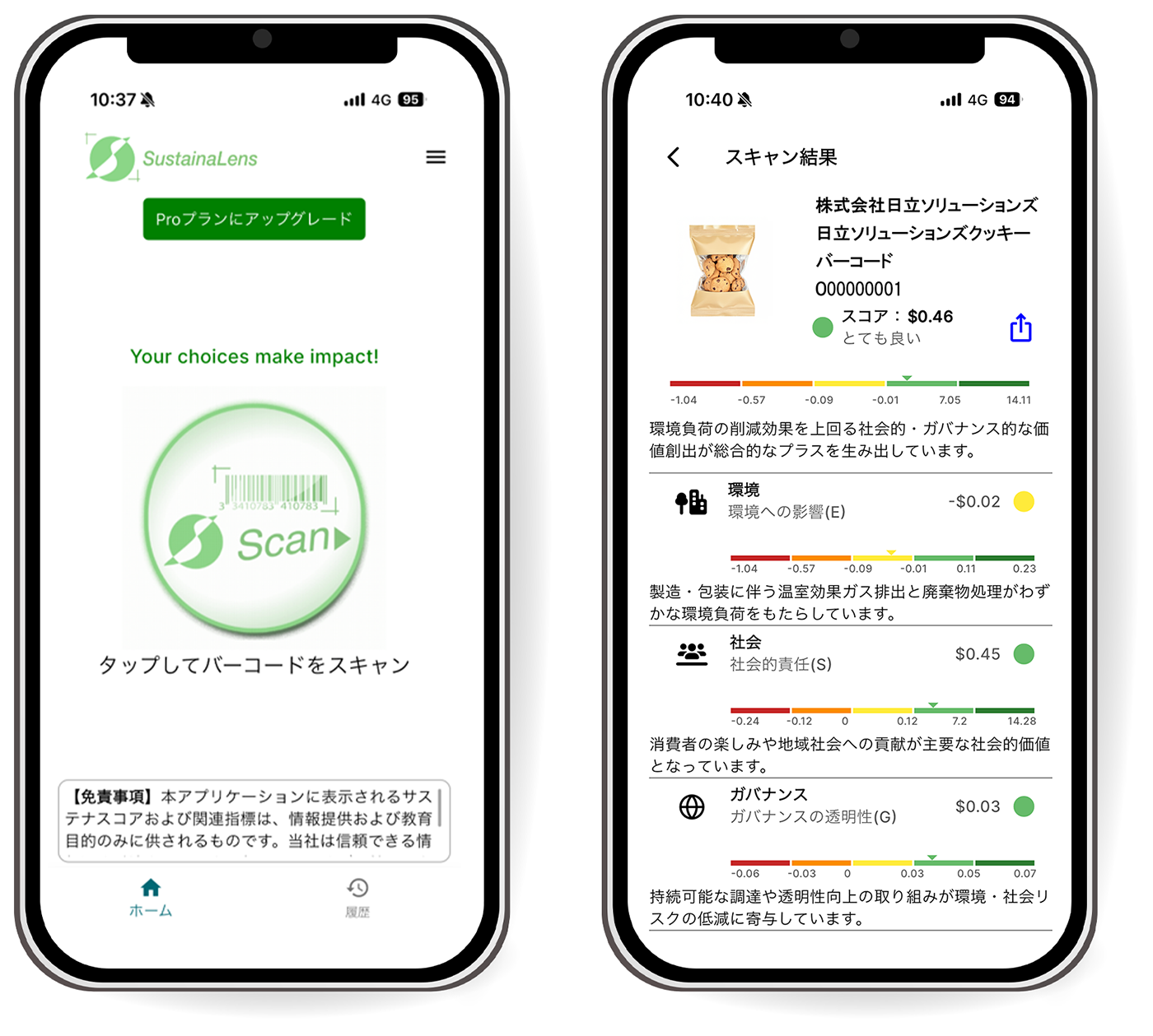 アプリケーションの画面イメージ　※画像の一部に生成AIを利用しています。商品は架空のものです。