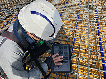 システムを使った計測の様子