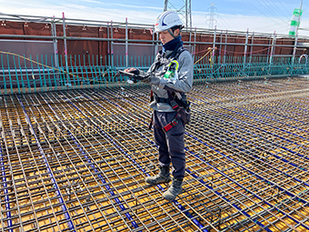 システムを使った計測の様子