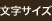 文字サイズ