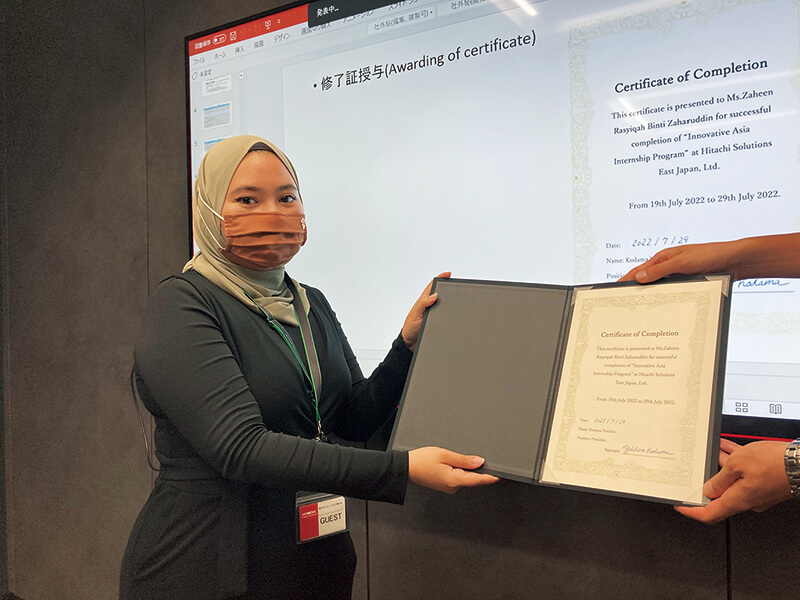 海外インターンシップの様子