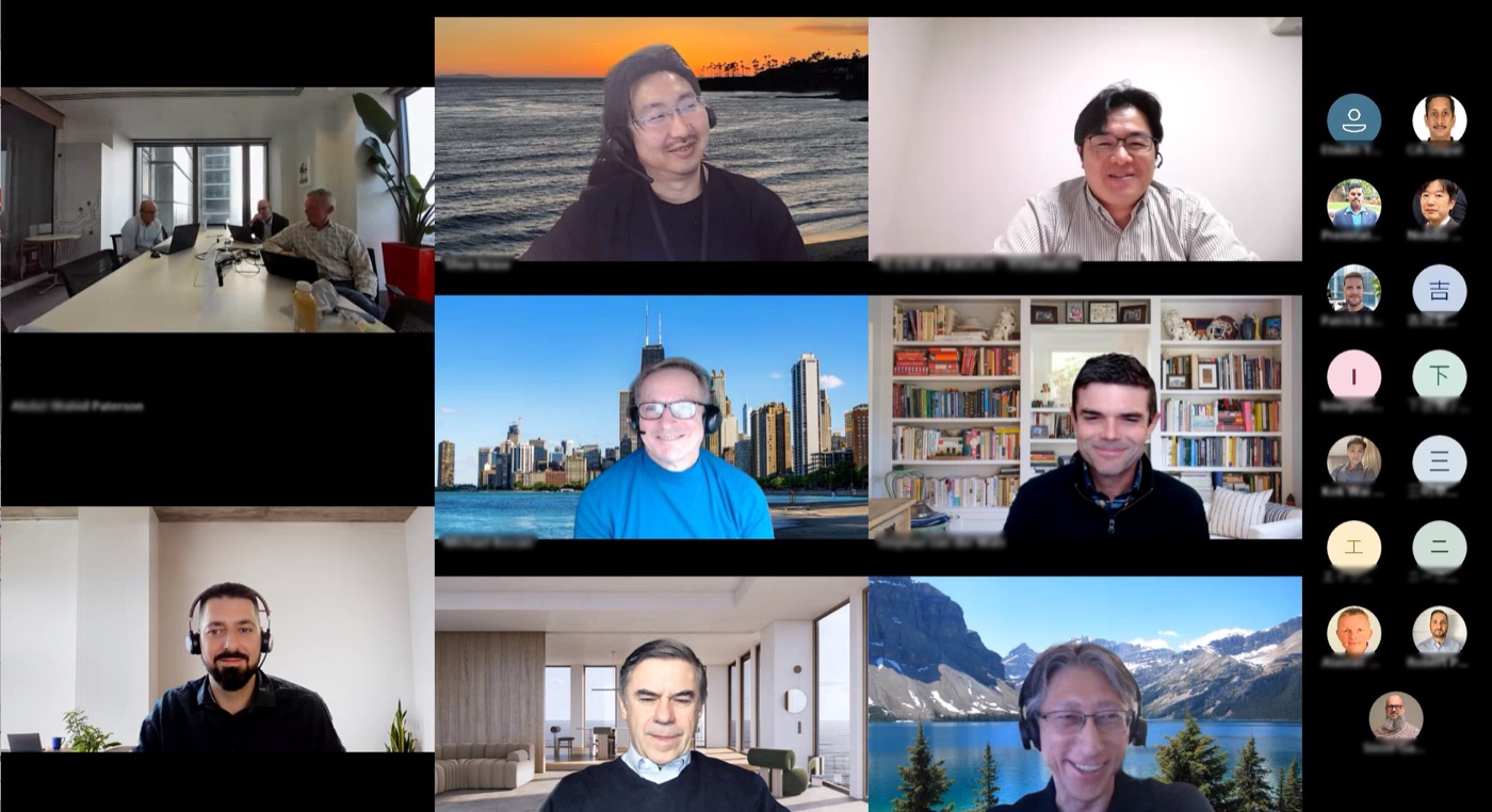 海外グループ会社とのGlobal Conferenceの様子