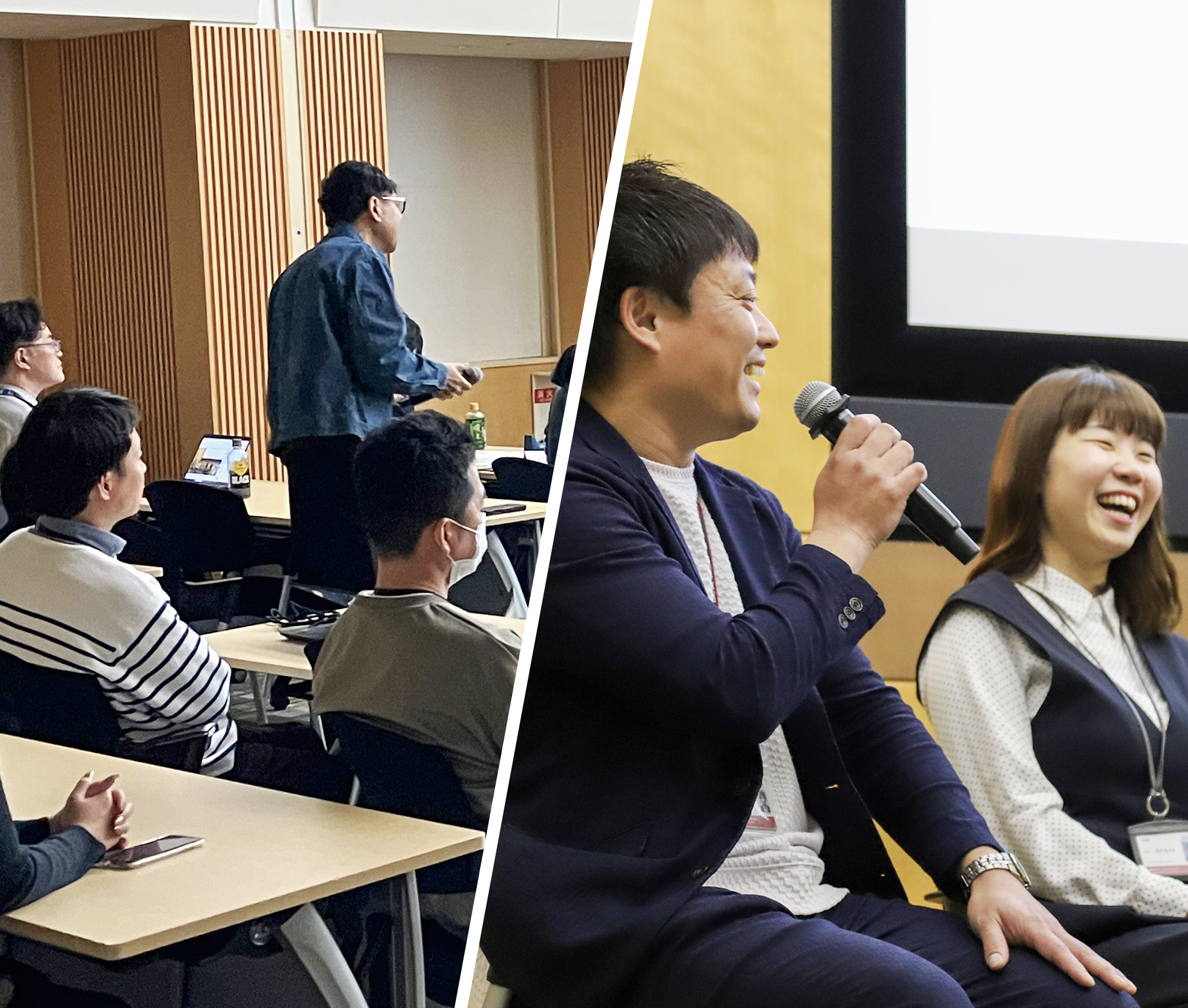 SX社内勉強会に参加する従業員