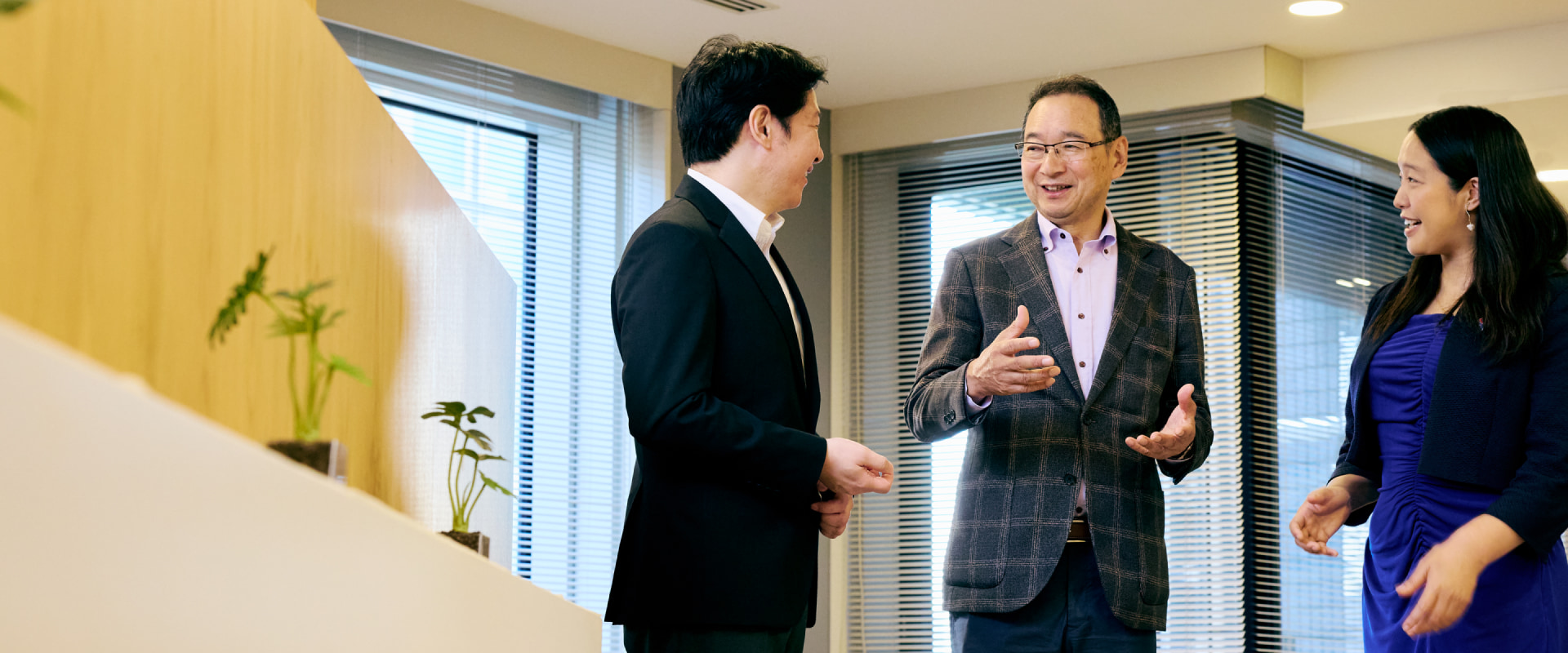 中島さち子氏、小間裕康氏と山本社長の対談