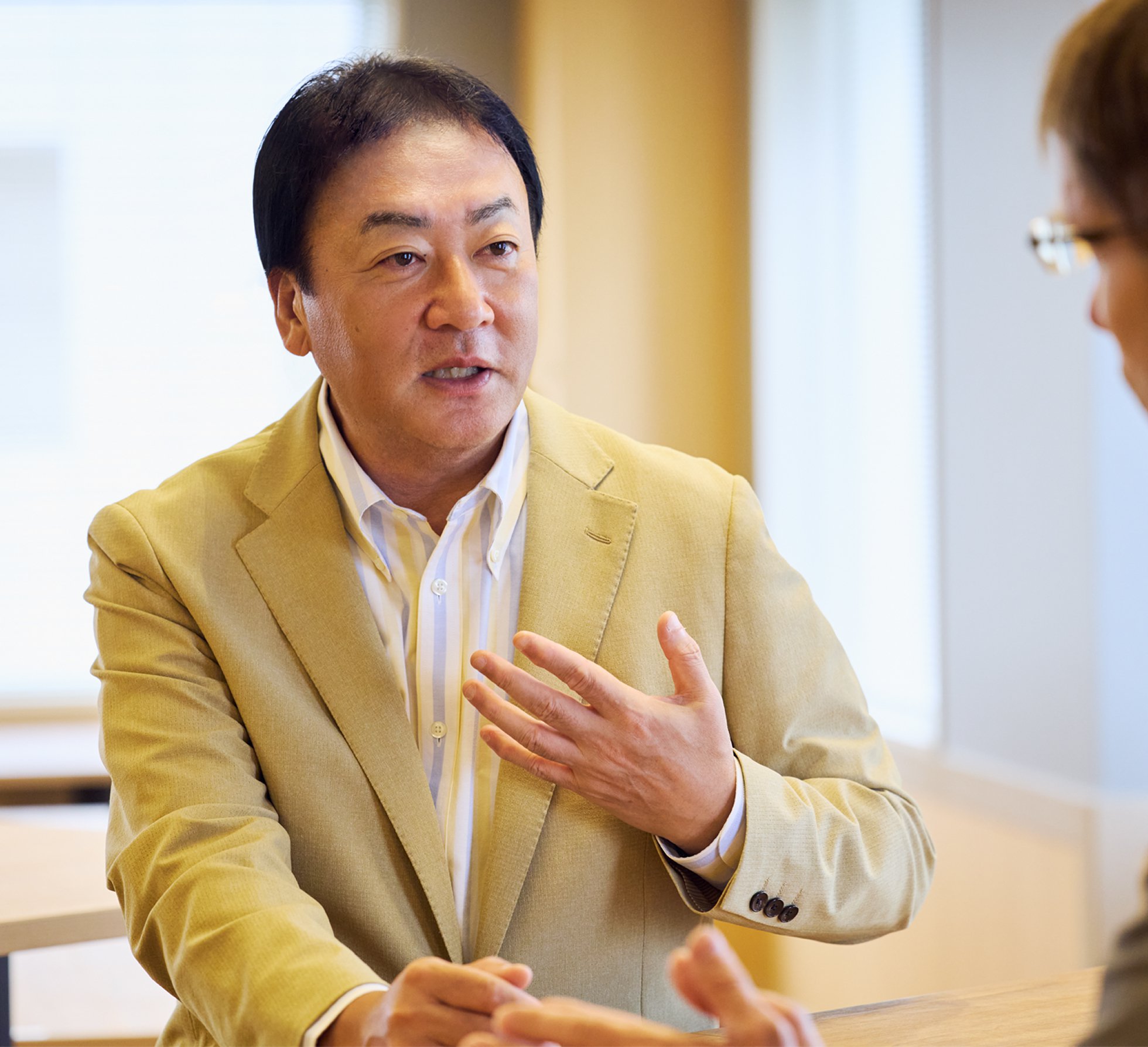 対談で話す森田