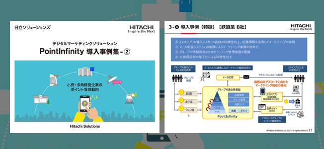 デジタルマーケティングソリューション 「PointInfinity 導入事例集2(小売、鉄道業編)