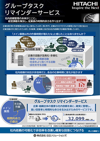 グループタスク リマインダーサービス（リーフレット）