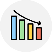 増加する依頼とは対照的に回答率が低下