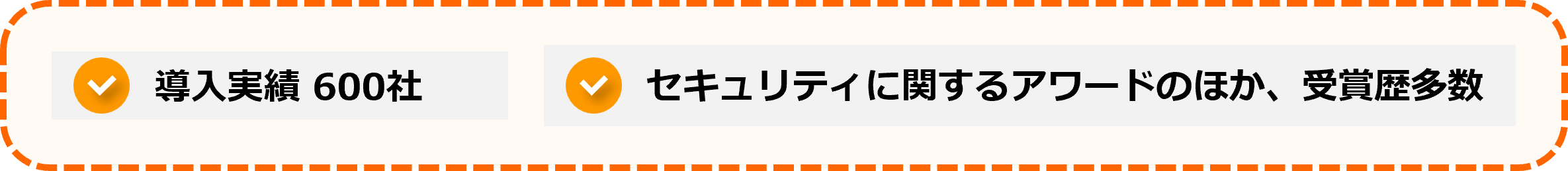 導入実績600社　セキュリティに関するアワードのほか、受賞歴多数