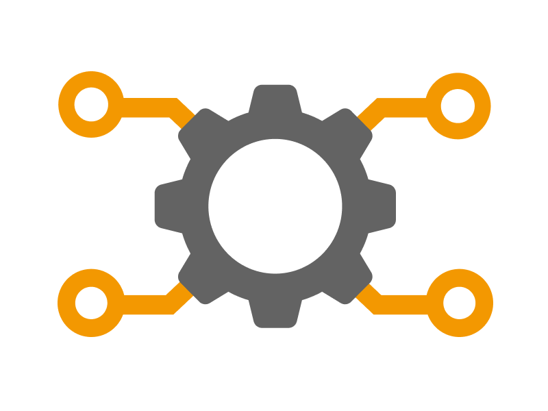 既存の業務システムなど、さまざまな周辺システムと連携します