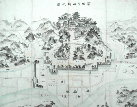 月山城図 （安来市教育委員会 提供）の画像
