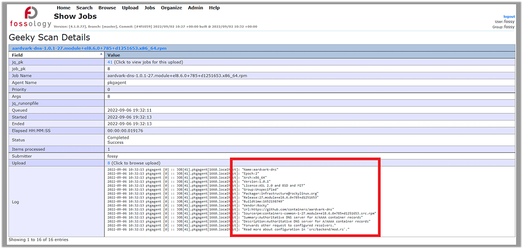 Packageの解析結果