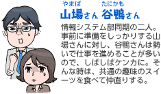 山場さんと谷鴨さん