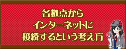 各拠点からインターネットに接続するという考え方